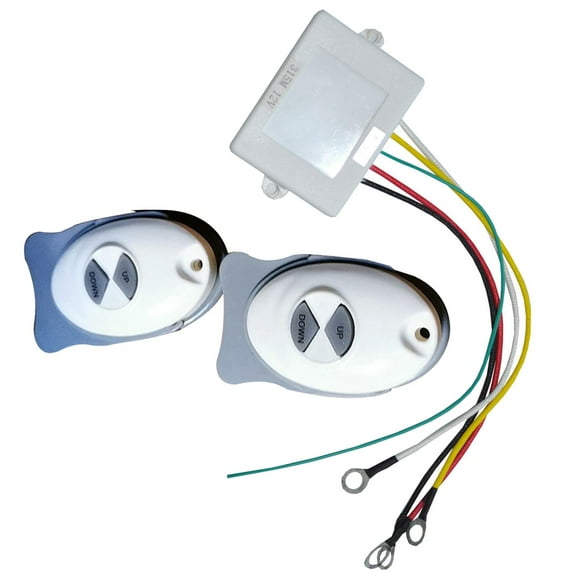 Boat Sail Controller 2 Switches 12V Windlass Remote Control for Tugboat