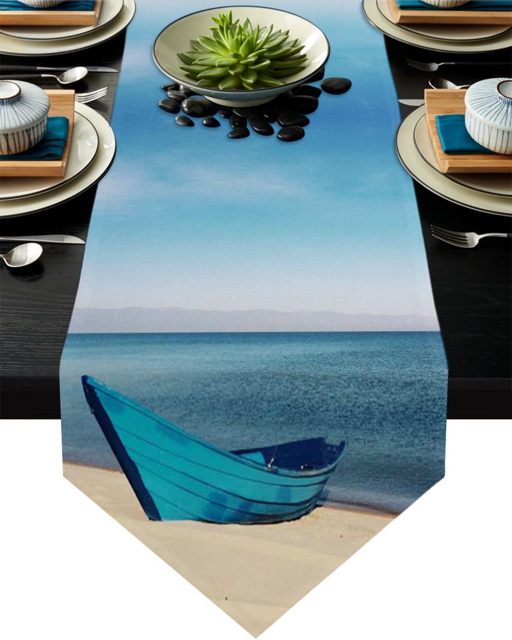 Boat Sailing Vintage Style Sea Maritime Table Runner ration Home ration