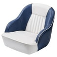 thumbnail image 1 of Boat Seat with Armrests,Flip-Up Captain Boat Seat for Fishing/Pontoon Boats,Captains Bucket Seat,Waterproof Boat Captain Chair Aluminum Hinges Stainless Steel Screws, 1 of 7