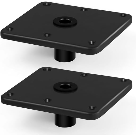 Boat Seat Base Mount Boat Seat Pedestal Base Plate for 3/4" Pin Post Socket | Heavy Duty Marine Boat Seat Mount Pedestal Base Mount for Most Marine Fishing Pontoon Bass Jon Boat