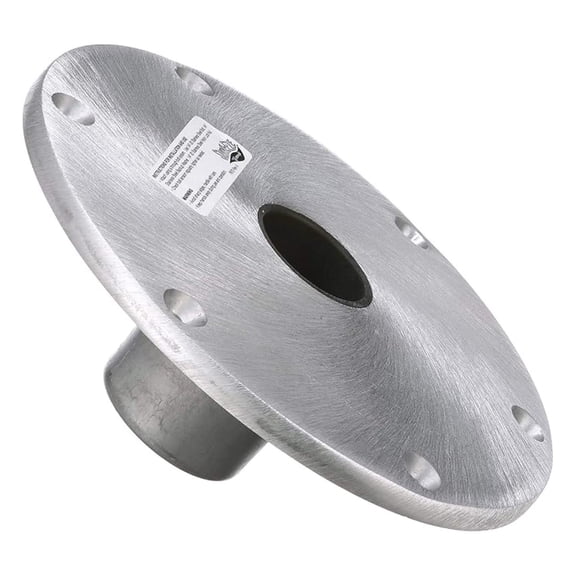 Boat Seat Base Plate - 9 Inch Round Aluminum Snap Lock Swivel Base | Fishing, Pontoon & Marine Boat Seats | Replacement & Additional Seating