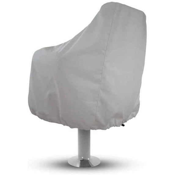 Boat Seat Cover Pedestal Pontoon Captain Bench Chair Helm Protective White