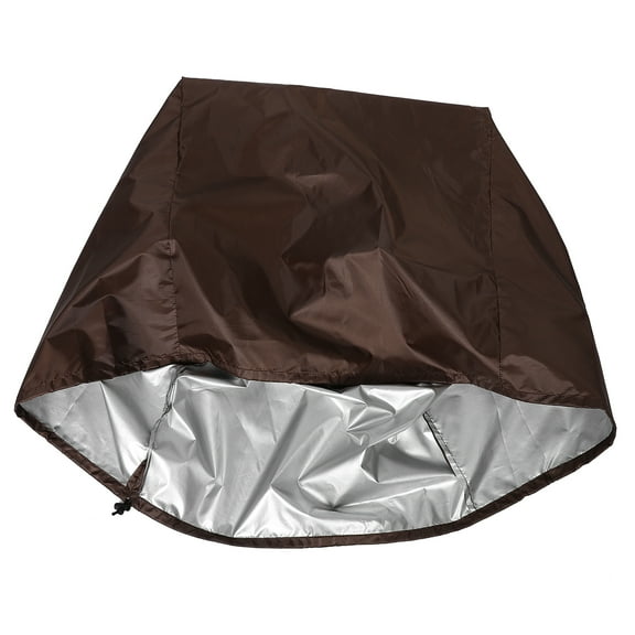 Boat Seat Cover Waterproof Captain's Chair Cover Heavy Duty 210d Pedestal Pontoon Bench Chair Seat Cover Waterproof Fishing Chair Cover Protector Coffee 60x55x63cm