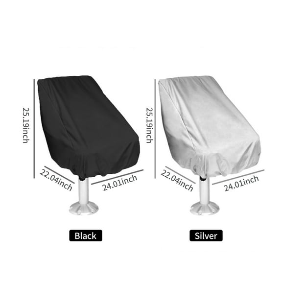 Boat Seat Cover Waterproof Heavy-Duty Weather Resistant Chair Protective Cover Outdoor Chair Cover Boat Bench Chair Seat Cover Oxford Cloth Full Protection Chair Cover