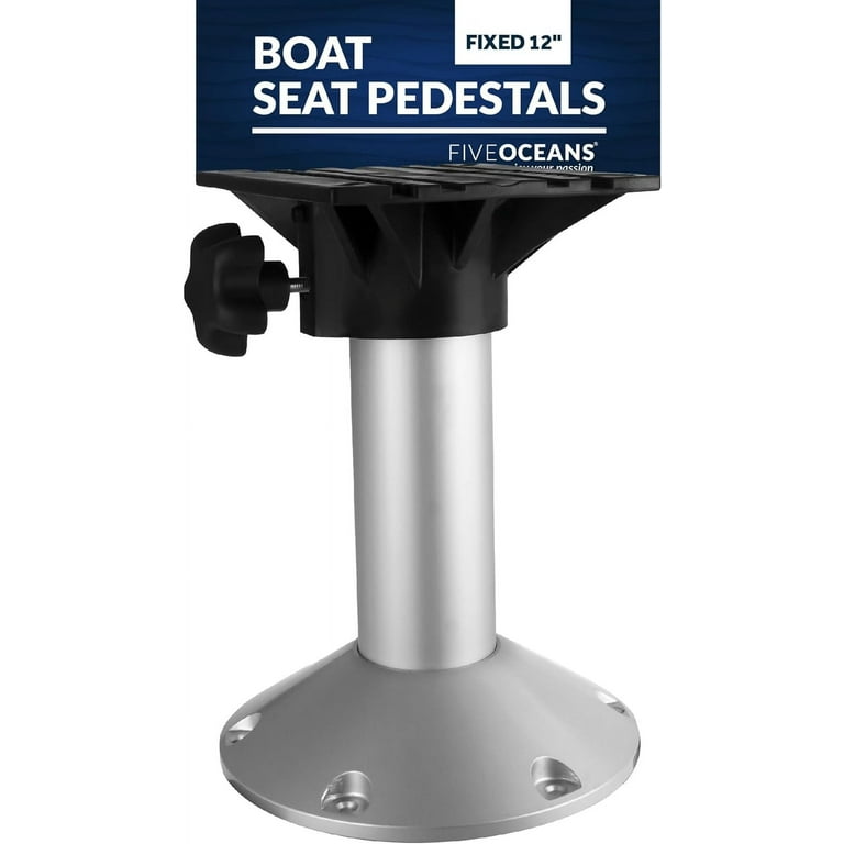 Boat Seat Pedestals, Pedestal Boat Seat Base, Fixed Height 12 Inches, 360  Degree Seat Base Rotation, Premium Marine-Grade Aluminum With E-Coating