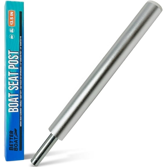 Boat Seat Post for Boat Seat Pedestals or Base 13.5 Boat Seat Pole Boat Seat Pedestal Extension Marine Grade Aluminum Fishing Boat Pedestal Post Bass Boat Pedestal Seat Swivel Riser Parts 13.5