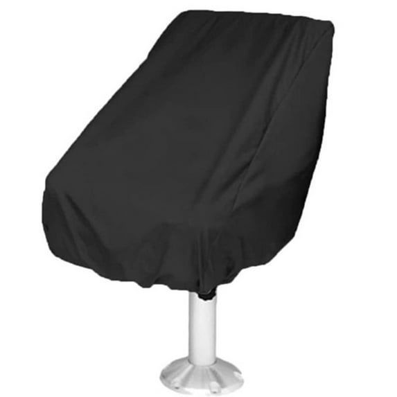 Boat Seats Cover Chair Protective Seats Cover 420D Rainproof Dustproof Cover, Black