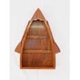 thumbnail image 1 of Boat Shaped Style Wooden Key Hanger With Oars (12" x 8" x 2"), 1 of 6