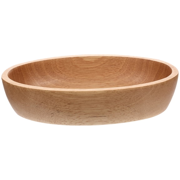 Boat Shaped Wooden Fruit Plate Food Serving Tray Salad Bowl Bowls Decorative Child