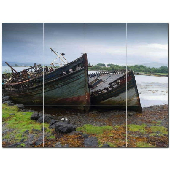 Boat Ship Ceramic Tile Mural Kitchen Backsplash Bathroom Shower 400168-XL43