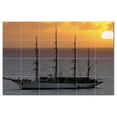 thumbnail image 1 of Boat Ship Ceramic Tile Mural Kitchen Backsplash Bathroom Shower, 404214-XL64, 1 of 3