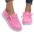 thumbnail image 1 of Boat Shoes for Women Lightweight Casual Slip on Loafers Comfortable Soft Sole Walking Shoes Moccasins Driving Shoes Pink Size 7.5, 1 of 5