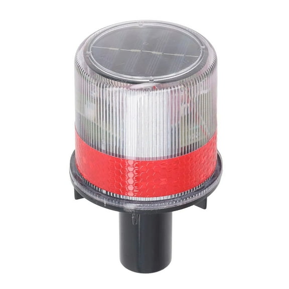 Boat Solar Powered LED Strobe Light PC Shell Reflective Waterproof Switch Beacon Warning Light Lamp Safety Strobe,1 * LED Light