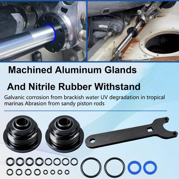 Boat Steering Seal Replacement Kit With Maintenance Tools For Hydraulic Cylinder Operation