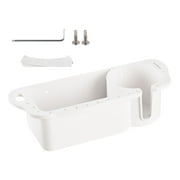 Boat Storage Organizer Marine Storage ,Double Deep, Waterproof ,Universal with Drainage Holder Fishing Parts for Kayak White
