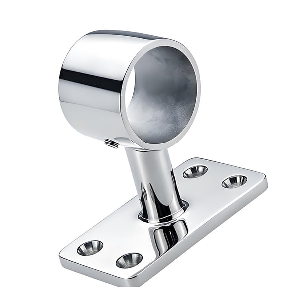 Boat Support Tube Mount Bracket Stainless Steel 32 mm Round Tubing Holder with 4-Hole Plate for Hardware Replacement