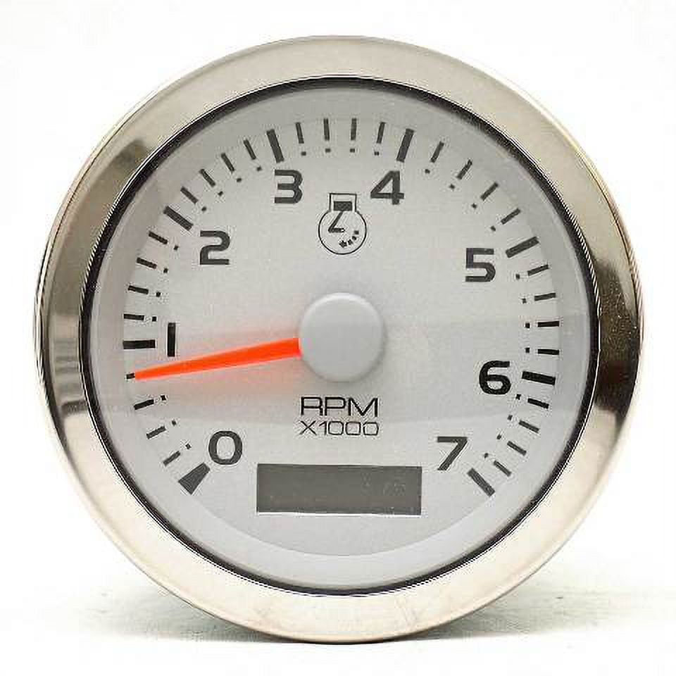 Boat Tachometer Gauge 781490PMFB Digital Hour Meter 3 1/4 Inch