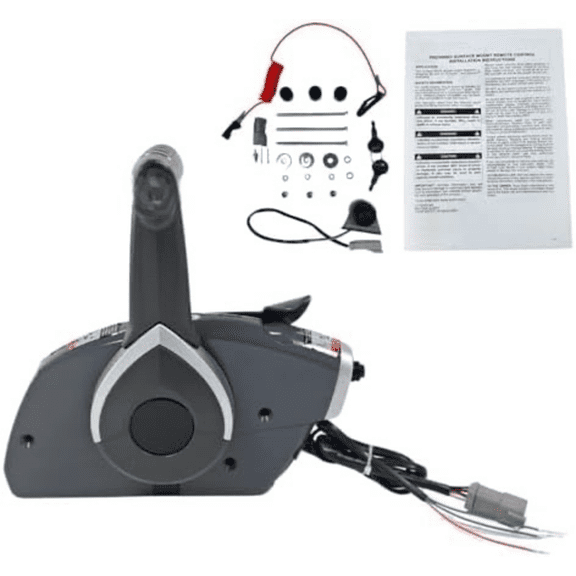 Boat Throttle Control Box 5006180 For Evinrude Johnson Side Mounted Outboard Remote Control Box With ignition switch and key Push To Open$$Watercraft