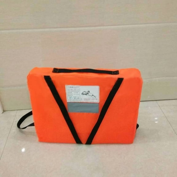 Boat Throwable Flotation Device, 18x14in High Buoyancy Boat Throw Cushion with Strap Water Proof, Swimming & Rescue Boat Throwable Flotation Device