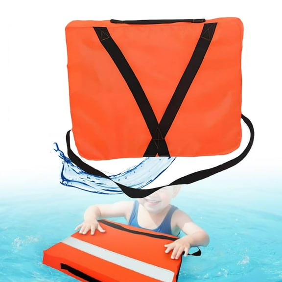 Boat Throwable Flotation Device, 2025 Upgraded High Buoyancy Throw Cushion with Strap, Swimming & Rescue Orange Throwable Flotation Cushion