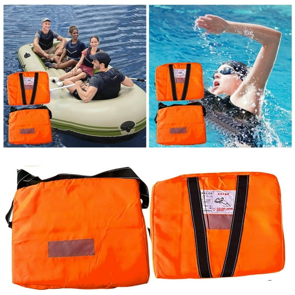 Boat Throwable Flotation Device High Buoyancy Throw Cushion with Strap for Boating Swimming Emergency Marine Gear