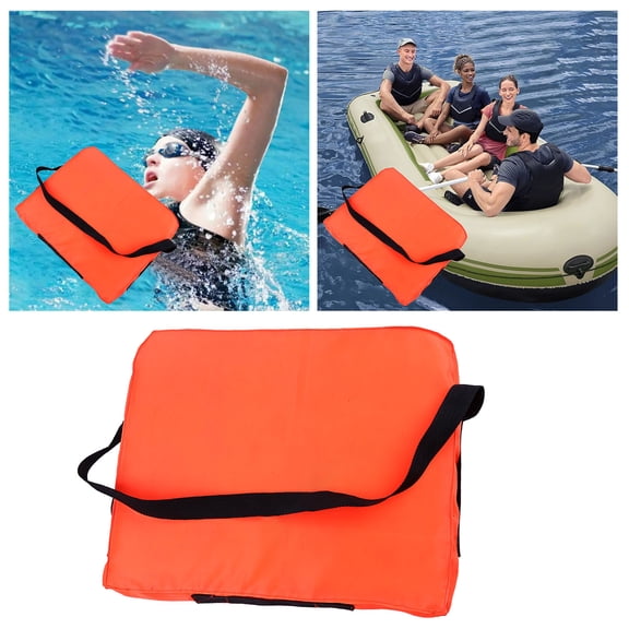 Boat Throwable Flotation Device High Buoyancy Water Proof Throw Cushion With Strap For Boating Swimming Emergency Gear