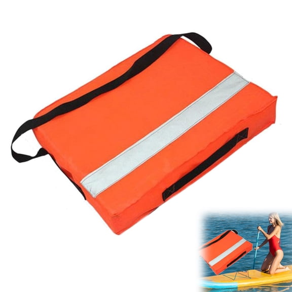 Boat Throwable Flotation Device Portable Marine Safety Cushion Waterproof Floating Foam Throw Cushion for Boating Fishing Kayaking and Water Activities (1PC)
