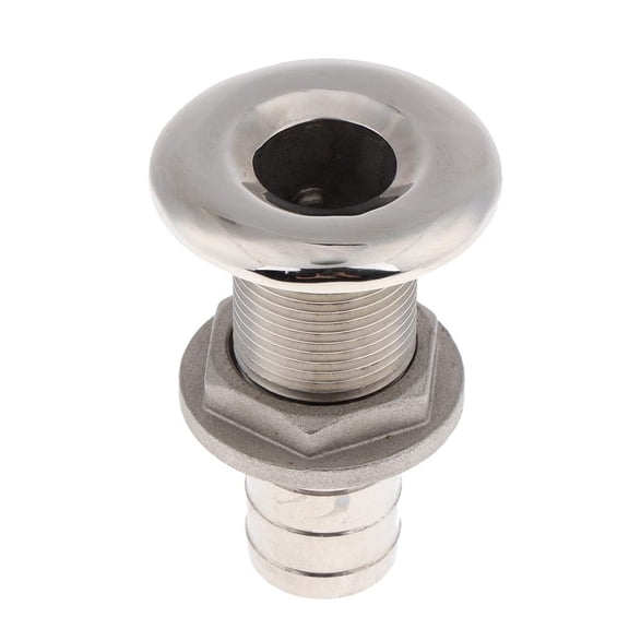 Boat Thru Hull Fitting Sewage Drain 3/4" Half Wire Outlet Plug Holes Stainless Steel Ship Hardware Yacht Accessories