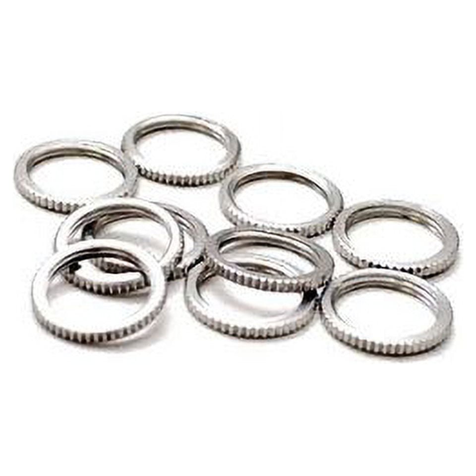 Boat Toggle Switch Nuts 3/8 Inch Aluminum (Set of 10)