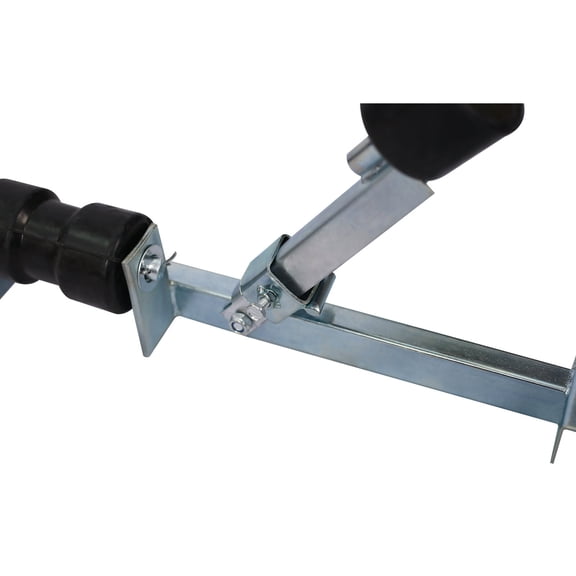 Boat Trailer Bottom Support Bracket with Keel Rollers 2204lbs Capacity Adjustable Height for Small and Large Boats Silver Steel
