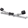 thumbnail image 1 of vidaXL Silver Steel Boat Trailer Bottom Support Bracket with Keel Rollers, 1 of 8