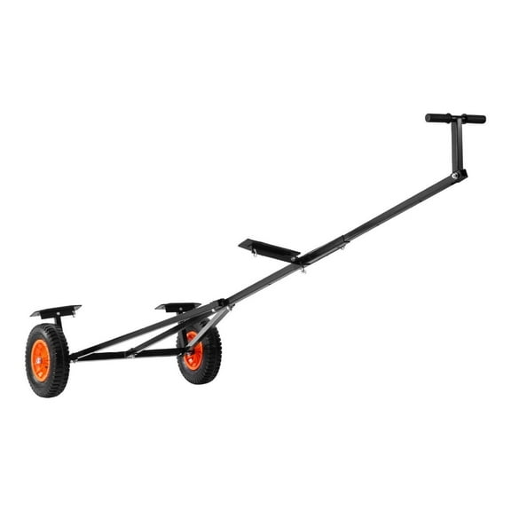 Boat Trailer Dolly, 420lbs Load Capacity, Carbon Steel Trailer Mover with Adjustable Length, 15.7 in Pneumatic Tires and Nonslip Support Bracket, for Moving Kayak Motorboat Fishing Boat