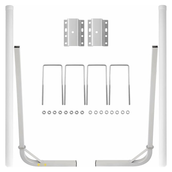 Boat Trailer Guide-on 60", 2PCS Steel Trailer Posts, PVC Tube Covers, Mounting Accessories - Ski, Fishing, Sailboat Trailer