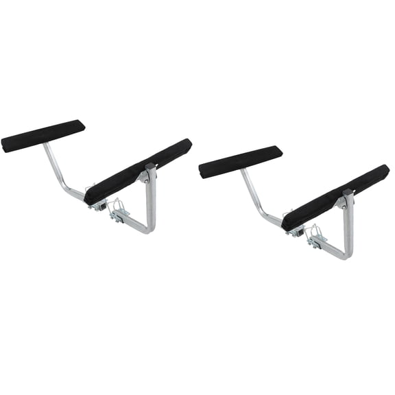 Americangaslogs Boat Trailer Guides 2-4 Foot Bunk Boards Kit - 24 Inch Carpeted Guide On Tilting Side Bunks for High Beam, Box or C-Channel Trailers with Mounting Frames and Hardware (4PCS)