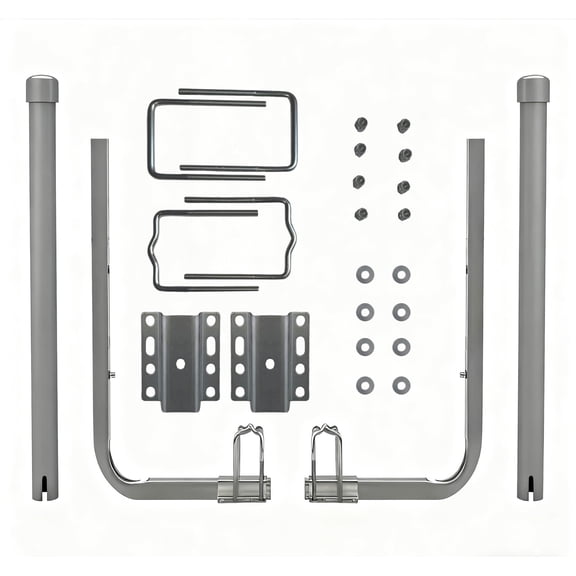 Boat Trailer Guide-ons, 40"/48" Adjustable, 2PCS Rustproof Electro-Galvanized Steel Trailer Guide ons, Trailer Guides with PVC Pipes, for Ski Boat, Fishing Boat, Sailboat Trailer (2 PCS)