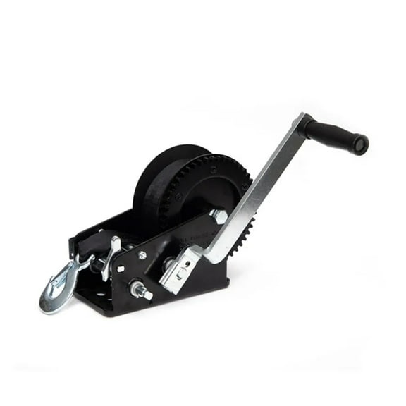 Boat Trailer Hand Winch 3500lbs With Quick Release Handle Crank Winch With Belt Webbing Strap