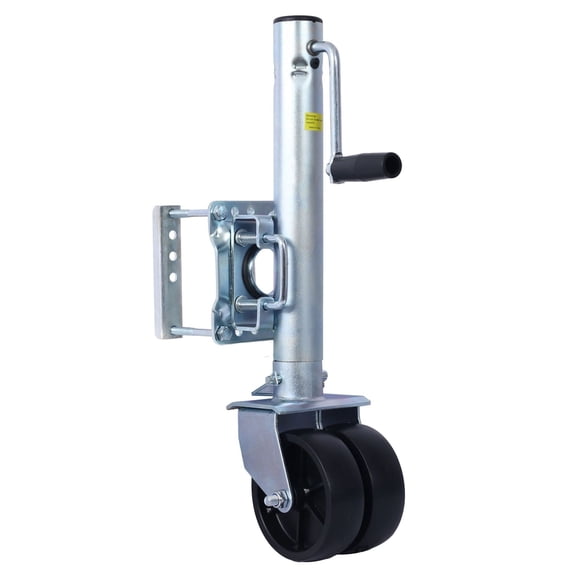 Boat Trailer Jack 1500 lb - 34.5in Bolt-on Tongue Jack with PP Wheels & Handle - RV, Horse, Utility Trailer Lifting
