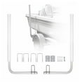 thumbnail image 1 of Boat Trailer Rails 43' Adjustable, 2PCS Galvanized Steel Trailer Poles with PVC Pipes for Ski, Fishing, Sailboat - Loading & Transport, 1 of 7