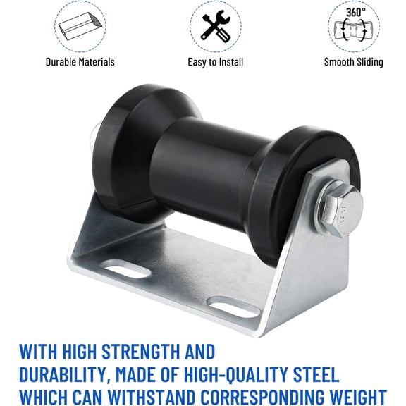 Boat Trailer Rollers with Brackets 5" Keel Roller Assembly Kit for Boat Trailer$$Watercraft