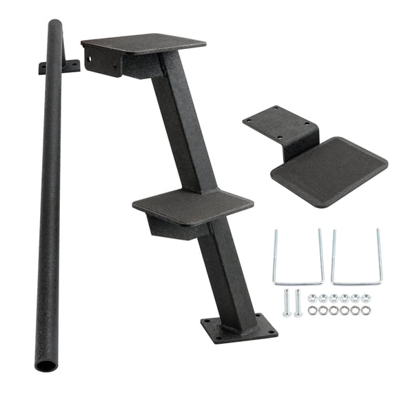 Boat Trailer Steps 3 Step Combo Step Bass Heavy-Duty Boat Trailer Steps with Handle, Universal Fits for Trailers Tongue Step