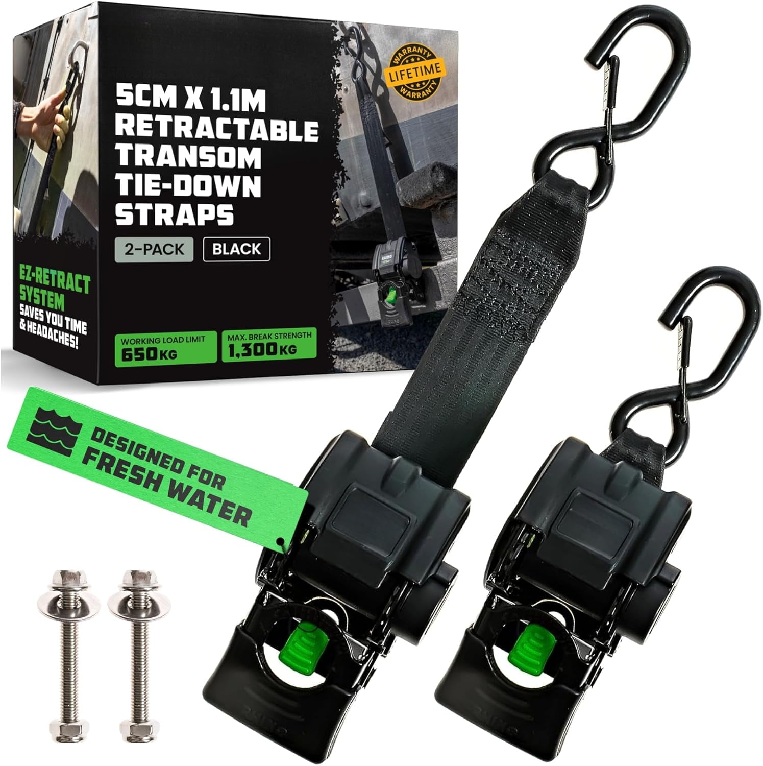 Boat Trailer Straps Transom Tie Down Straps With UK | Ubuy