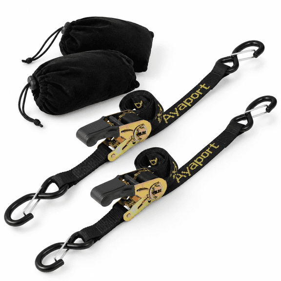 Boat Trailer Transom Tie Down Straps 4 Feet 2 Pack