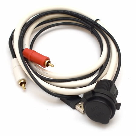 Boat USB AUX Input Jack 42-MMAUXUSB | Plastic 60 x 2 1/2 x 1 5/8 Inch
