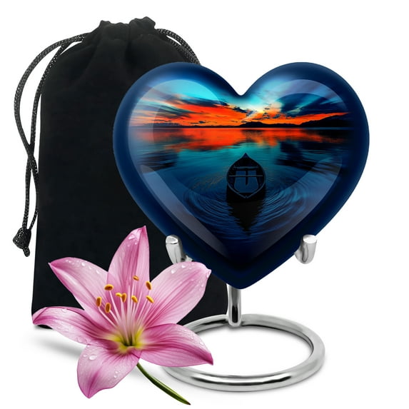 Boat Urn, Large Urns for Human Ashes, Urn for Ashes, Urn for Ashes for Women, Urns for Adult Human Ashes, Unique Urns for Human Ashes (Size - 10inch)