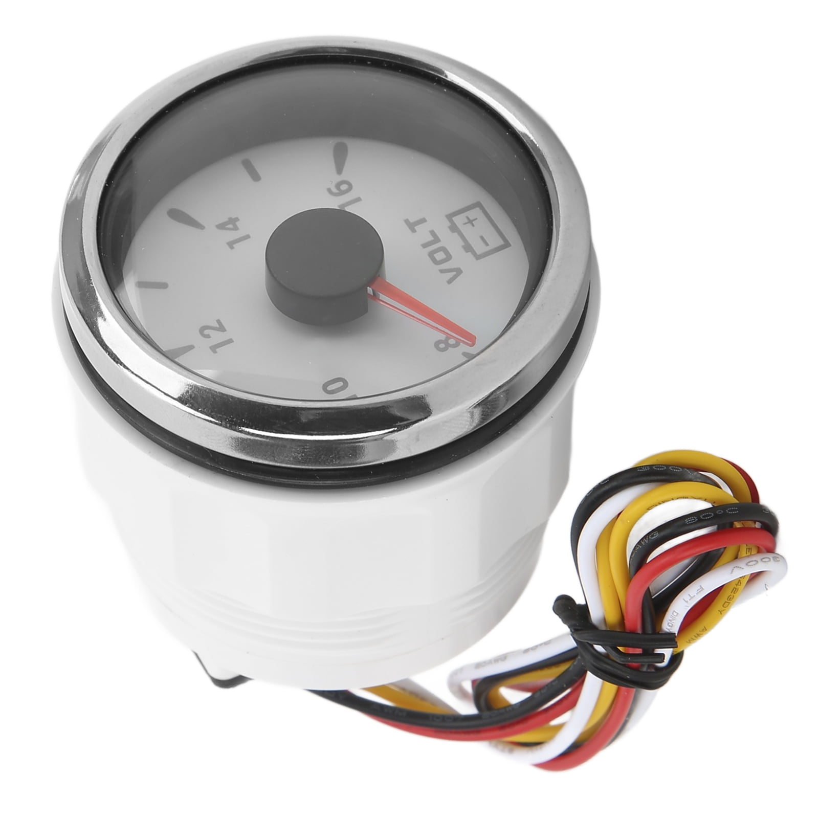 Boat Voltmeter, Marines Voltage Gauge 816V 7 Colors Backlight For