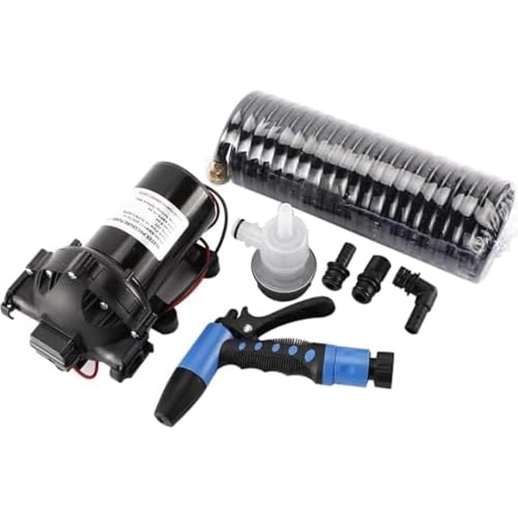 Boat Wash Down Pump 12V 5.0GPM 70 PSI Washdown Deck Wash Pump Kit 12 V Self-Priming Water Pressure Pump$$Watercraft
