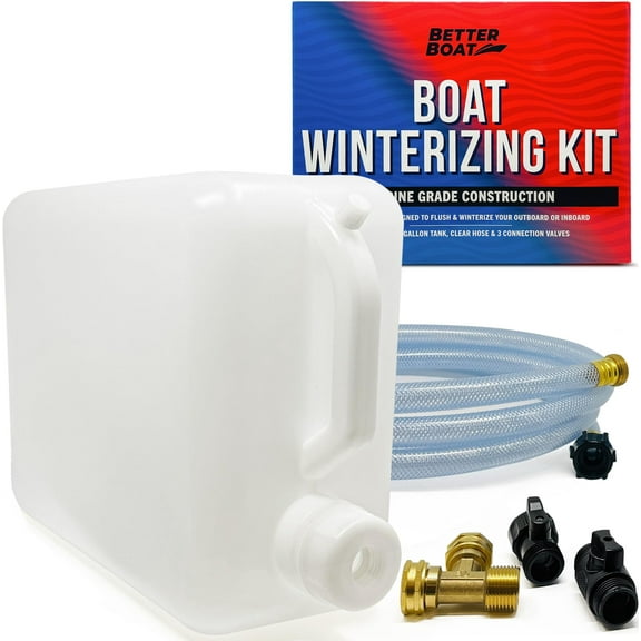 Boat Winterizing Kit for Antifreeze 5 Gallon Tank with Hose and Adapters