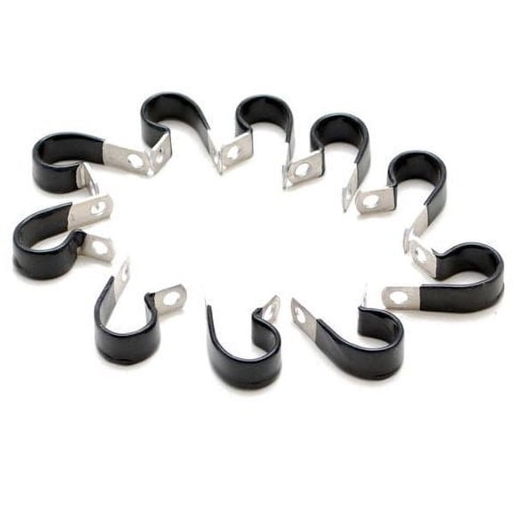 Boat Wire Hose Clamps | 1/2 Inch Aluminum Vinyl Coated (Set Of 10)