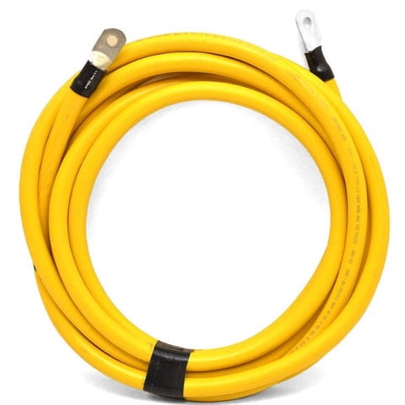 Boat Yellow Battery Cable | 15 Foot 6 Inch 2/0 AWG