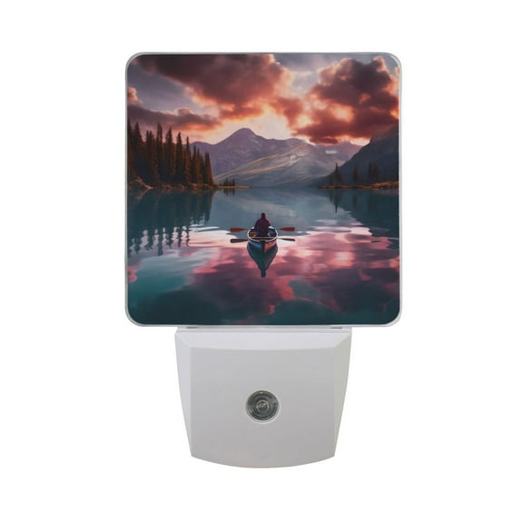 Boat on Forest River Night Light 2 Pack LED Nightlight Plug into Wall Dusk to Dawn Sensor Soft White